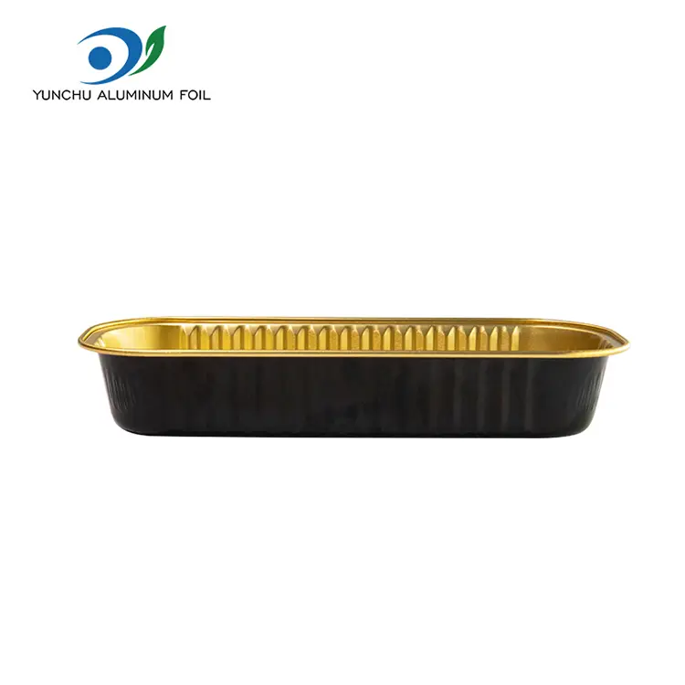 ການຈັດສົ່ງອາຫານ Aluminum Foil Containers ຮູບຮ່າງສີ່ຫລ່ຽມ