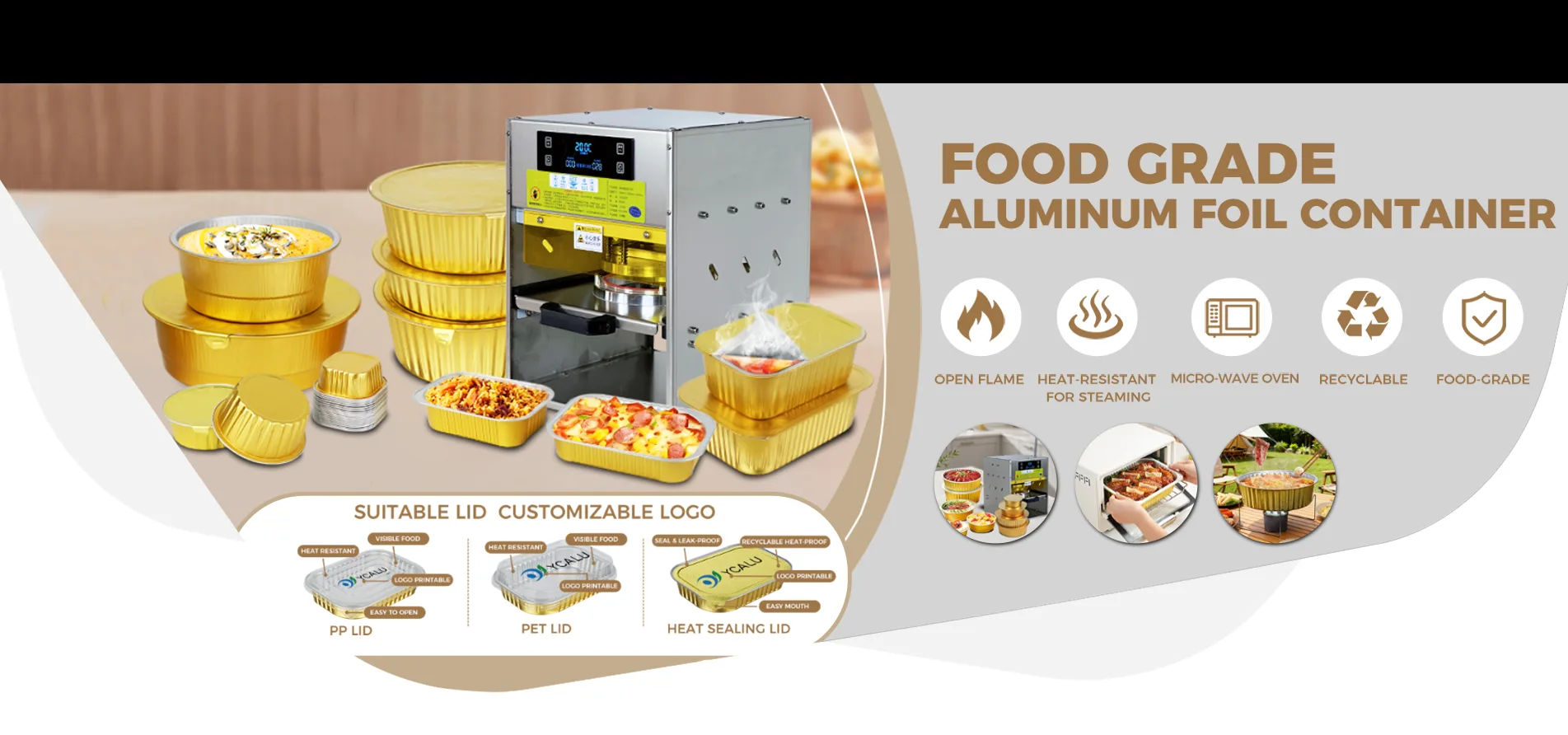 Smoothwall Aluminum Foil Containers ຜູ້ຜະລິດ Smoothwall Aluminum Foil Containers ຜູ້ຜະລິດ