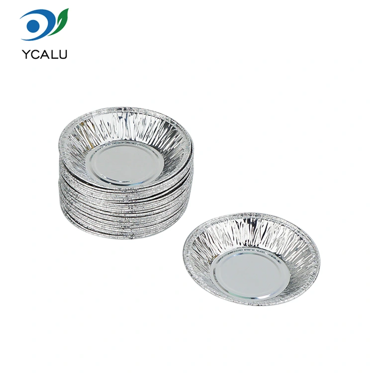 Disposable air fryer egg tarts Silver Aluminum Foil ຕູ້ບັນຈຸອາຫານ