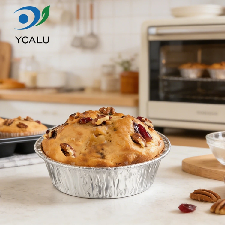 Disposable Baking Air Fryer Silver Aluminum Foil ເຄື່ອງບັນຈຸອາຫານ