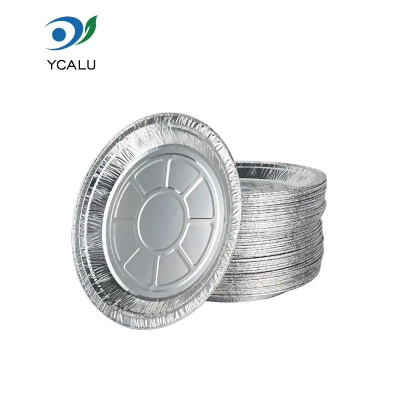 Disposable disc fryer ອາກາດເງິນ Aluminum Foil ບັນຈຸອາຫານ