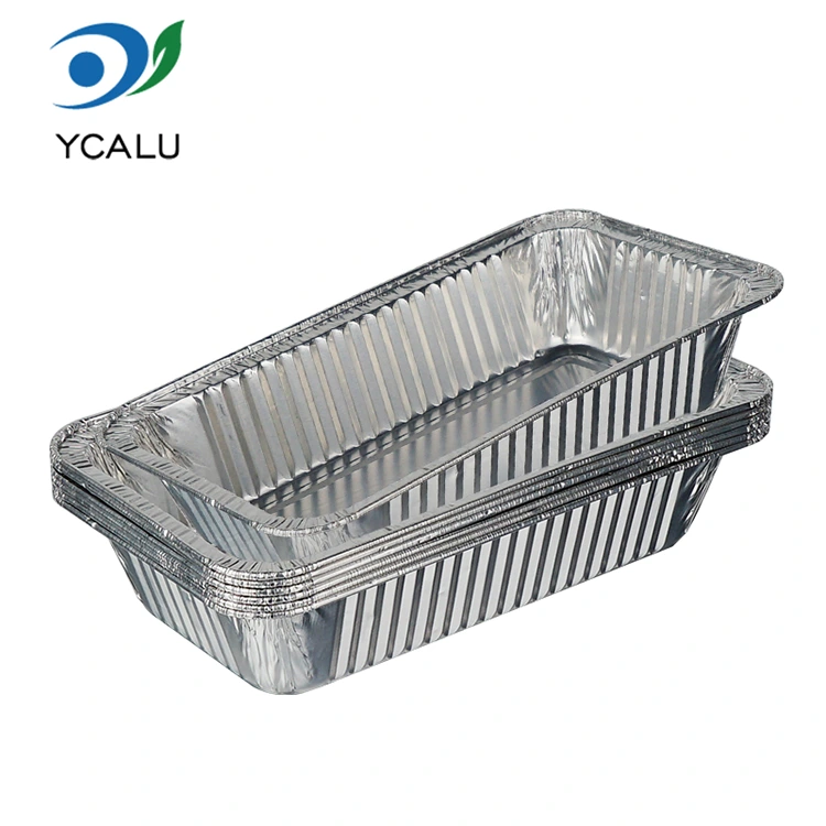 Disposable Silver Oven Grill Air Fryer Silver Aluminum Foil ຕູ້ບັນຈຸອາຫານ