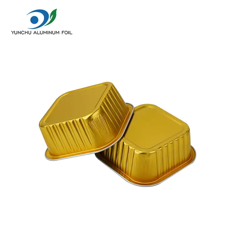 ຖ້ວຍ Baking Cake Square Foil ທີ່ຖິ້ມໄດ້