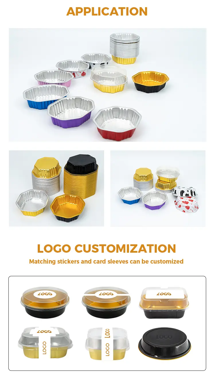 Special-Shaped Cake Cup Smoothwall Aluminum Foil Containers